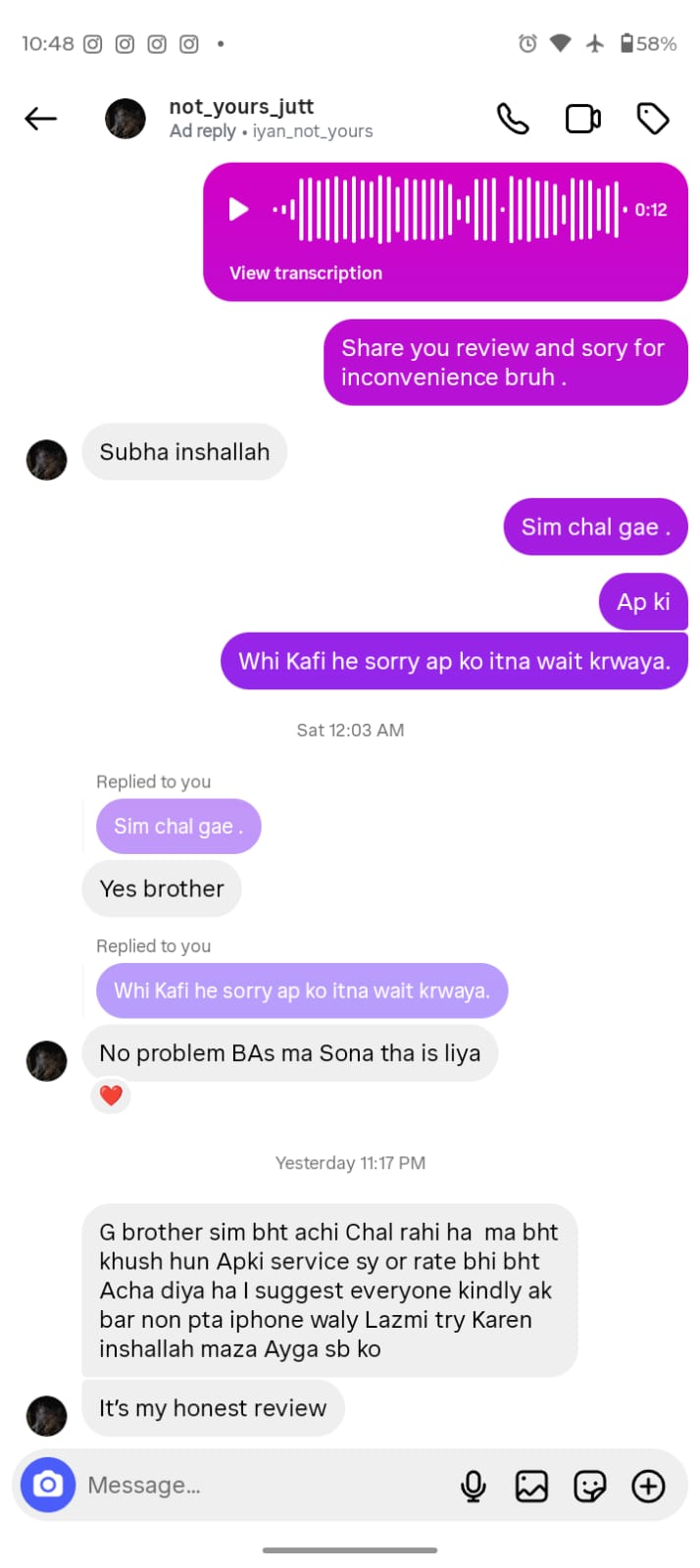 Client Review