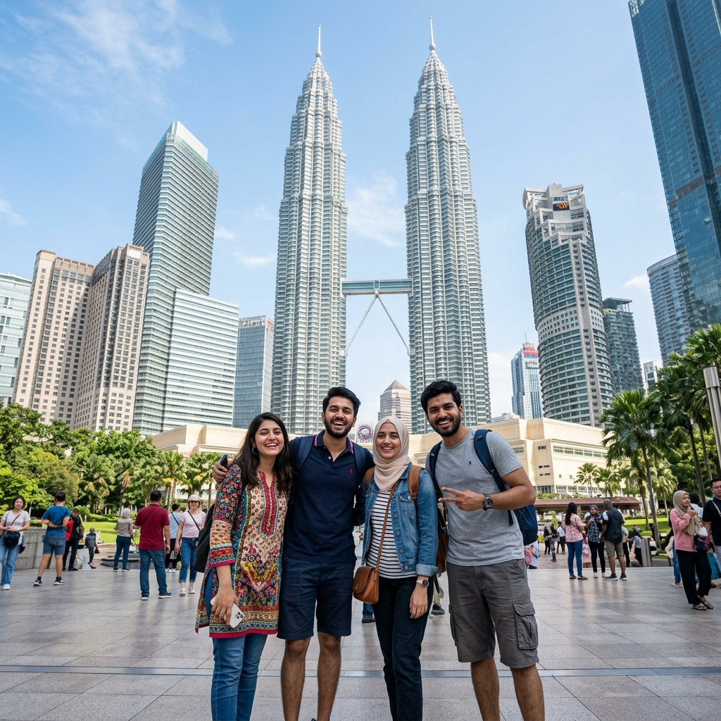 Pakistani traveler in Kuala Lumpur